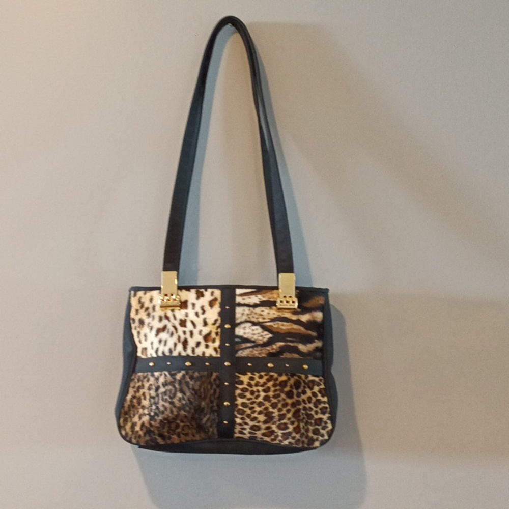Vintage 90's Animal Print marlo Purse. So Darling And Great Condition